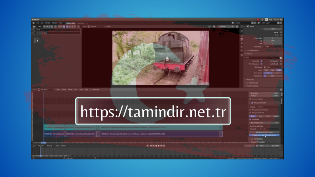 Blender video editing software