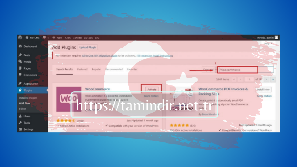 Install Woocommerce