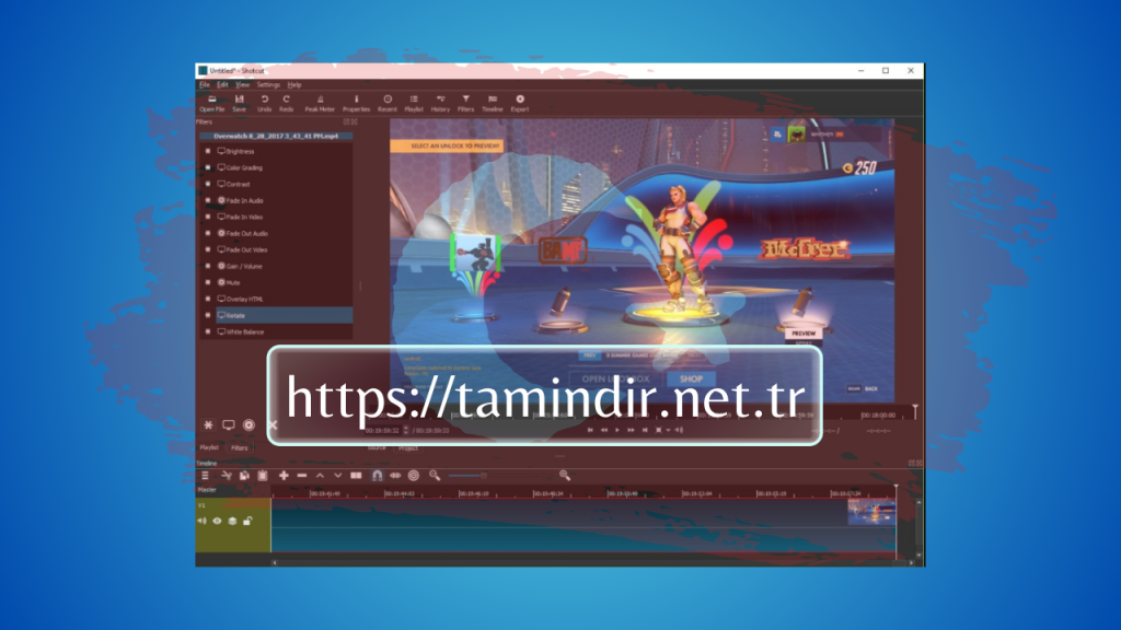 Shotcut video editing software