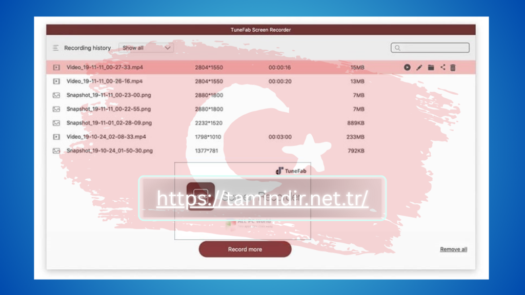 TuneFab Screen Recorder Full Indir