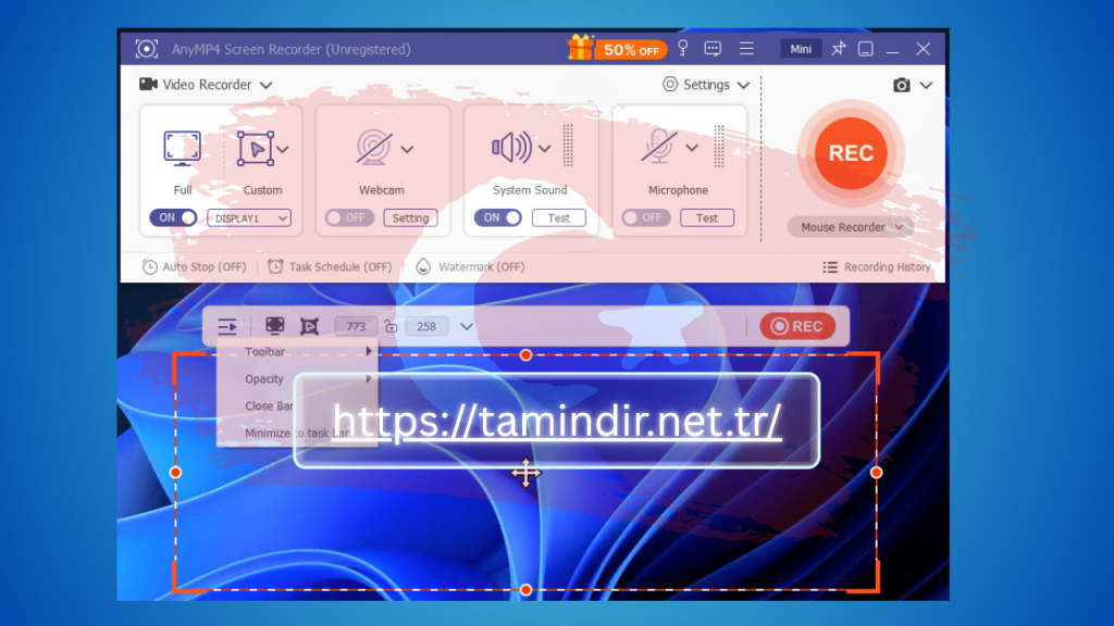 AnyMP4 Screen Recorder Indir Free
