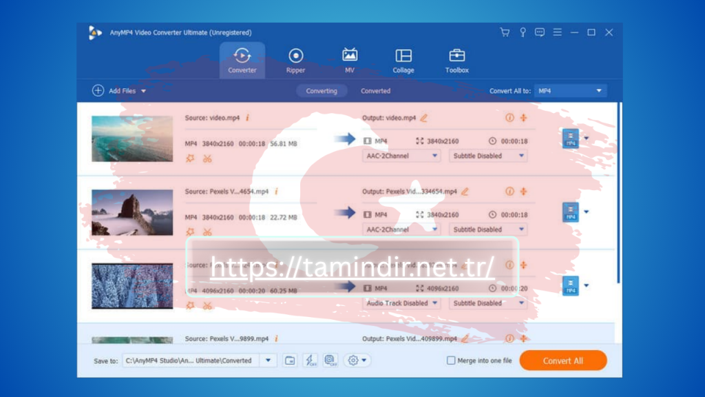 AnyMP4 Video Converter Ultimate Indir Full Free